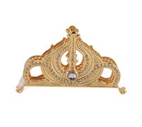 Fdit Servilletero de Metal con Diamantes de Imitación Dorados, Dispensador de Servilletas con Acabado en Oro Antiguo de Aleación de Zinc para Cocina, Mesa de Comedor, Fiesta, (Estilo 2)