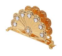 Fdit Servilletero de Metal Dorado Antiguo con Diamantes de Imitación, Dispensador de Servilletas de Aleación de Zinc Duradero para Restaurante, Hogar, Cocina, Organizador de Mesa (Estilo 3)