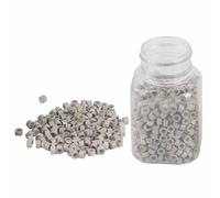 Fdit Silicone Hair Sarring Cómodo 1000 Piezas/botella Bucles de Anillo de Alimentación de 5 Mm para la Extensión del Cabello Herramientas de Instalación Simple Personas de Extensión para el Cabello