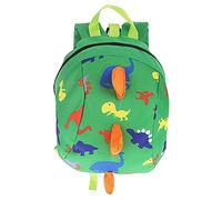 Fdit Socialme-EU Mochila para Niños Pequeños Mochila de Dinosaurio Anti-Perdida Mochila de Dibujos Animados Arnés de Seguridad para Bebés Mochila Liviana para Niños(Verde)