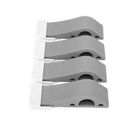 Fdit Socialme-EU Paquete 4 Detener de Puerta TPR Detener de Goma de Cuña Niños Dedo de Bebé Seguridad Oficina en Casa