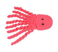 Fdit Sombrero para Fotografía de bebé, Pulpo Divertido y Bonito Hecho a Mano, Material de Hilo de Lana de, Ideal para Sesiones de Fotos de Bebés, Fotos Familiares (Rojo)