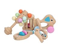 Fdit Sonajero De Madera para Recién Nacido, Juego De 5 uds. De Sonidos De Campana, Seguro para Jugar con Pintura a Base De Agua, Material De Abedul