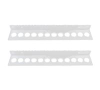 Fdit Soporte de Acrílico para Tijeras Montado en la Pared, Organizador de Tijeras Transparente Resistente para Peluqueros, Barbería, 12 Ranuras, Colgador de Herramientas de Peinado para Salón