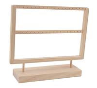 Fdit Soporte de Arete Dangle Elegante Parring de Madera -Organizador de Joyas de Stand de Exposición Idoneidad para Espectáculos Comerciales y Exhibición Profesional, Acabado de Color del Protocolo