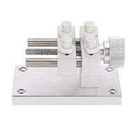 Fdit Soporte de Caja de Reloj, Botón Giratorio de Forma Segura para Herramienta de Reparación de Movimiento de Reloj, Herramienta de Relojero Profesional, Metal, 4,7 * 2,8 * 2,8",