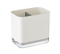 Fdit Soporte de Drenaje para Palillos, Soporte para Utensilios, Escurridor de Cubiertos con Diseño Compartimental Creativo (WHITE)