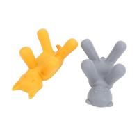 Fdit Soporte de Esponja de Silicona, 2 Piezas Lindo Soporte de Jabón para Fregadero de Cocina Diseño Vertical Compacto que Ahorra Espacio para Organizar el Cepillo para Fregar y la