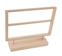 Fdit Soporte de Exhibición de Aretes Elegante Diseño de Joyería para 27 Pares Pendientes Colgantes y Pernos Ideales para Cada Niña, Material de Protocolo Fácil de Usar (2 Niveles)