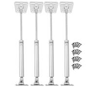 Fdit Soporte de Gas, Varilla Hidráulica de Aleación de Zinc de 2 Piezas para Puerta de Gabinete, Ventana de Armario, con Dispositivo de Amortiguación Completo, Resistente y Duradero