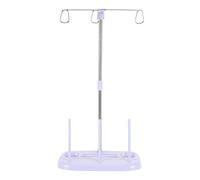 Fdit Soporte de hilo de bordar de 3 conos PE Material Spool Stand Ligero Accesorios de costura resistentes para la máquina de coser doméstica[Púrpura]
