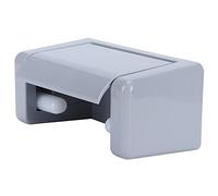 Fdit Soporte de Papel Higiénico Montado en la Pared, Dispensador de Papel en Rollo Que Ahorra Espacio con Tapa para Baño, Cocina, Inodoro, Material ABS Resistente Al Agua, Fácil de (Grey)