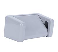 Fdit Soporte de Papel Higiénico Montado en la Pared, Portarrollos de Papel Higiénico con Tapa para Baño, Cocina, Ahorro de Espacio, Material ABS (Gray)