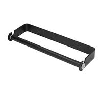 Fdit Soporte de Papel Higiénico Negro Mate Aleación de Aluminio Duradera 32 Cm para Baño Cocina Oficina