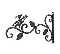 Fdit Soporte de Plantas Colgantes, Gancho de Decoración, Colgador de Balcón para Sala de Estar, Comederos de Plantas Verdes, Soporte Montado en la Pared de Hierro Forjado para Pared