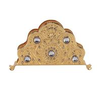 Fdit Soporte de Servilletas de Metal Dorado, Dispensador de Servilletas de Servilletas de Mesa de Mesa para el Restaurante de Mesa de Comedor de Cocina (estilo cuatro)