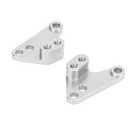 Fdit Soporte de torre de choque RC, soporte para amortiguadores para torres traseras delanteras estables 1 par robusto para 1/10 (plata)