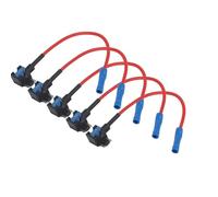 Fdit Soporte para Adaptador de Grifo de Fusible de Cuchilla, Repuesto Práctico, 5 uds., para Proteger el Circuito en la Caja de Fusibles del Coche (MINI)