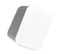 Fdit Soporte para Almohadillas de Maquillaje para Montaje en Pared, Caja de Almacenamiento de Bastoncillos de Algodón Montada en la Pared, Tapa Abatible, sin Perforación, Instalación,