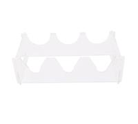 Fdit Soporte para Botellas de Vino de Acrílico Transparente, Estante para Vino para Refrigerador de 3 Botellas con Diseño Que Ahorra Espacio, Soporte para Vino de Fácil Montaje para