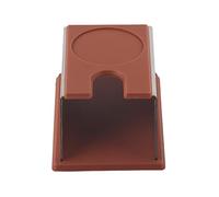 Fdit Soporte para Compactador de café de Acero Inoxidable, Soporte para en Polvo Desmontable de 2 Colores con Marco Trapezoidal para Prensado de café Expreso, Tamaño Compacto (BROWN)