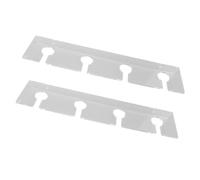 Fdit Soporte para Copas de Vino Montado en la Pared, Paquete de 2 Estantes de Vidrio Acrílico para Cocina, Bar, Comedor, Soporte de Almacenamiento de 37,5 Cm para 8 Copas de Vino (Transparente)