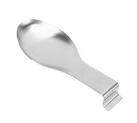 Fdit Soporte para Cucharas de Acero Inoxidable, Soporte para Utensilios a Prueba de Calor, Elegante Organizador de Encimera de Cocina para Cucharones, Espátulas para Cocinar en la (SILVER)