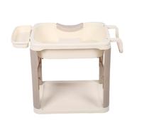 Fdit Soporte para Lavabo de champú, Bandeja Portátil Práctica para Lavar el Cabello para el Hogar, Material Plástico, para Uso Diario (BROWN)