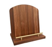 Fdit Soporte para Libros de Cocina, Porta Recetas de Madera 2 en 1 | Madera de Pino, Bandeja Extraíble, Parachoques de Metal Resistente, Sostiene Libros de Gran Tamaño, Fácil de Limpiar