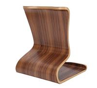 Fdit Soporte para Móvil y Tablet de Madera,Soporte de Mesa para Escritorio y Mesita de Noche - Base Estable para Ver Videos, Leer y Videollamadas - Color Beige y Marrón