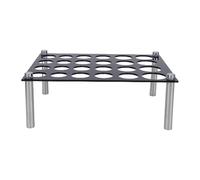 Fdit Soporte para Piezas de Ajedrez, Soporte para Molde Acrílico DIY de 24 Agujeros con 4 Pilares de 22,5x16,5 Cm para Piezas de Juego de Artesanía de Fundición de Moldes de Silicona