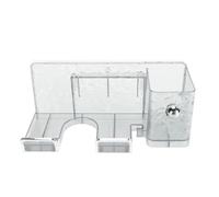 Fdit Soporte para Secador de Pelo, Soporte de Pared de Plástico Duradero para Dormitorio, Colgador para Secador de Pelo con Elegante Patrón de Ondas de Agua, sin Proceso de Instalación de Taladro