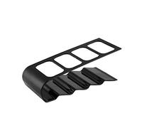 Fdit Soporte para Teléfono de Escritorio, Organizador de Control Remoto con 4 Ranuras para TV, DVD, VCR y Estante de Almacenamiento para Teléfono Móvil (Black)