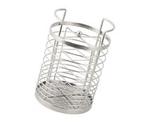 Fdit Soporte para Utensilios de Cocina de Acero Inoxidable, Organizador de Cucharas y Palillos con Rotación de 360 grados y Orificios Perforados, para Encimera, Apto para