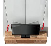 Fdit Soporte Universal para TV de Altura Ajustable, Soporte Giratorio de Hierro Duradero para TV de 32 a 70 Pulgadas para Protección de los Ojos