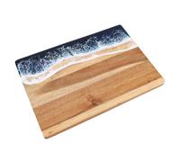 Fdit Tabla de Cortar de Madera, Maciza, 36x25cm