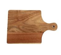 Fdit Tabla de Cortar de Madera, Tabla de Cortar de Doble Propósito de Madera Natural y Bandeja para Servir con Asa 397 G 14 Oz para el Accesorio de Plato de Queso de Pizza de Cocina (estilo plano)
