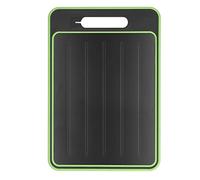 Fdit Tabla de Cortar Multifuncional de Aleación de Aluminio, Tabla de Cortar con Afilador de Cuchillos y Bandeja para Descongelar, Tapete de Corte de Cocina de 14,4 Pulgadas con