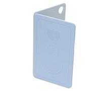 Fdit Tabla de Cortar Plegable con Fabricante de Alimentos para Bebés, Tabla de Cortar Multiusos de Plástico con Orificio para Colgar y Escala de Medición Inferior, (Gris Nórdico Azul 20x12,5x0,8cm)