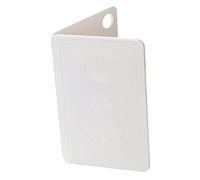 Fdit Tabla de Cortar Plegable con Fabricante de Alimentos para Bebés, Tabla de Cortar Multiusos de Plástico con Orificio para Colgar y Escala de Medición Inferior, (Arroz Nórdico Blanco 20x12,5x0,8cm)