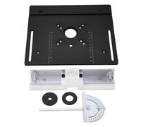 Fdit Tabla de Enrutador de Aleación de Aluminio Insertar Placa de Placa Flip Board INVERTER BANDAR para Carpintería con Escala Clara para Molienda de Talla de Bricolaje (1)