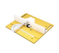 Fdit Tabla de Enrutador de Aleación de Aluminio Insertar Placa de Placa Flip Board INVERTER BANDAR para Carpintería con Escala Clara para Molienda de Talla de Bricolaje (2)