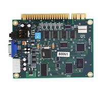 Fdit Tablero PCB Jamma Multicade Clásico 60 en 1, Tablero de Juego con Soporte de Salida CGA VGA, Gabinete Vertical y de Cóctel Compatible con Controles de Joystick Trackball