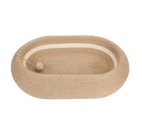 Fdit Tablero Rascador para Gatos de Sisal con Cama, Rascador Grande de 22,8x15x4,7 Pulgadas, Nido para Gatos 2 en 1 para Rascar y Dormir, Muebles Multifuncionales para de