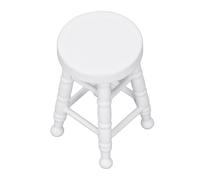 Fdit Taburete de Casa de Muñecas a Escala 1:12, Silla de Madera Hecha a Mano en Miniatura, Taburete Redondo, Silla de Juguete para Casas Modelo, Decoraciones de Plantas (#11)