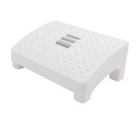 Fdit Taburete Reposapiés Debajo del Escritorio con Rodillo de Masaje, Superficie Grande del Reposapiés para Oficina en Casa, Material Plástico (White)