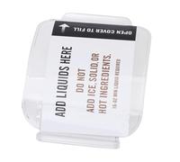 Fdit Tapa Superior de Repuesto para Máquina de Granizados Premium, 88 Oz, para un Ajuste Seguro, Tapa Transparente para Máquina de Granizados, Apta para Lavavajillas, Material ABS