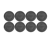 Fdit Tapa Trasera Compacta para Lentes F, Protección contra el Polvo y la Humedad, Práctica, Color Negro, 8 Uds.