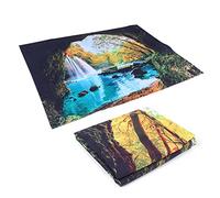 Fdit Tapiz de Paisaje de Río Cueva para Colgar en la Pared para Decoración de Dormitorio, Elegante Manta de Pared de Poliéster, Uso Interior y Exterior Suave, 1 Pieza (200 * 150cm)