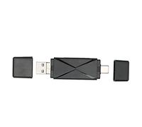Fdit Tarjeta de Almacenamiento Lector de Tarjetas de Memoria, Sensible 3 en 1 Lector de Tarjetas de Almacenamiento USB Transferencia Rápida USB C USB 3.0 Interfaz Micro USB para Computadora Portátil